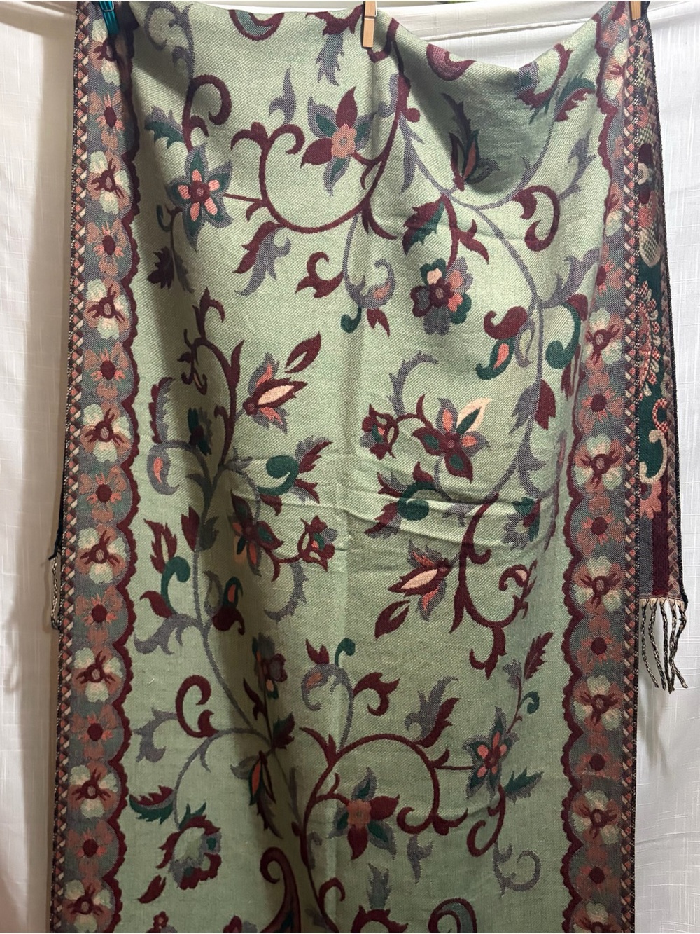 Cashmere reversible scarf